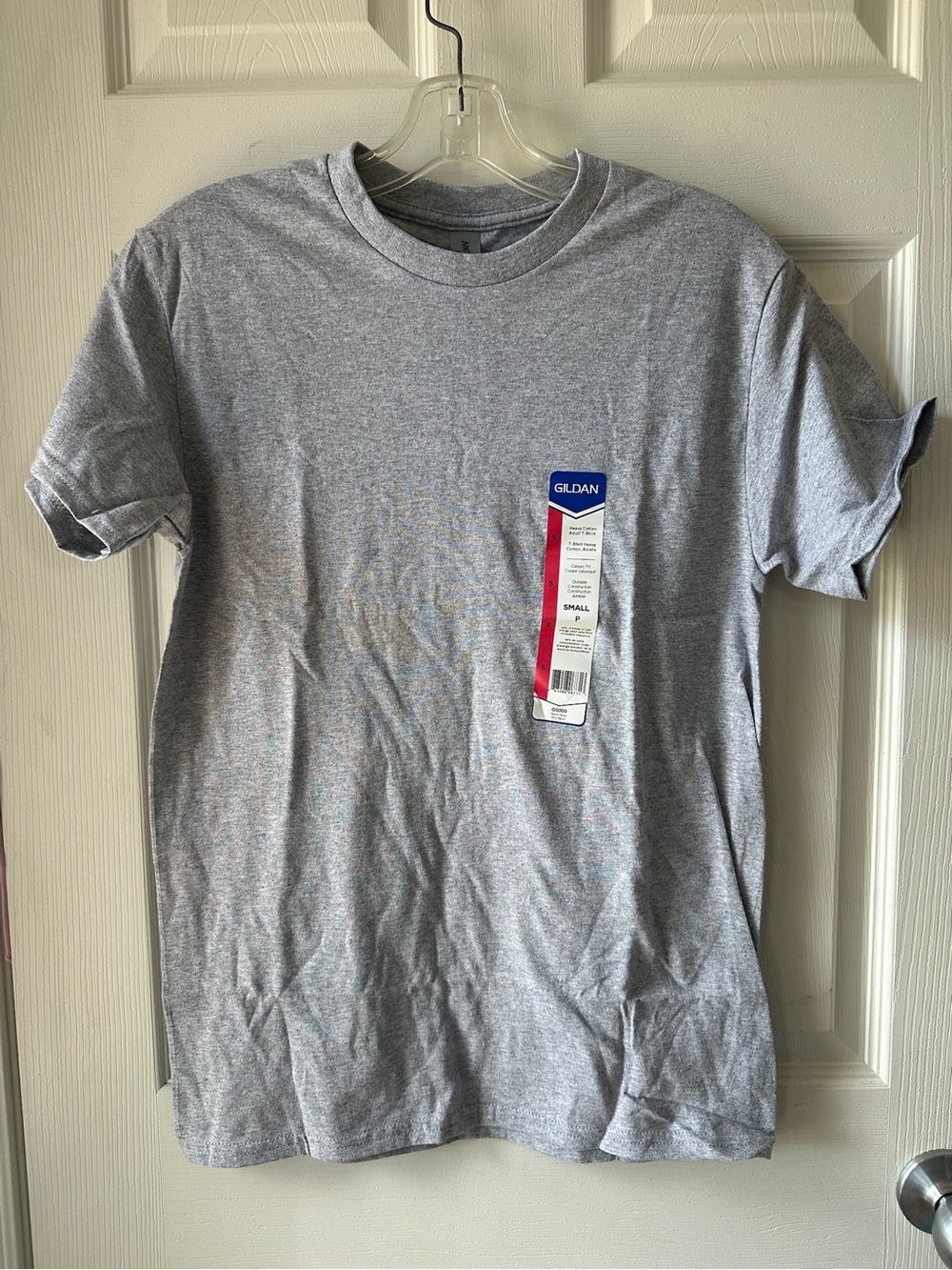 Gildan Heather Gray Short Sleeve Crew Tee with Tag